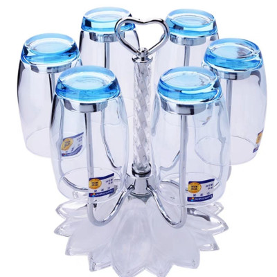 GIÁ ÚP CỐC ĐỂ BÀN INOX CAO CẤP CHÂN PHA LÊ - GIÁ ĐỠ ÚP LY CỐC INOX & THỦY TINH PHA LÊ LUXURY THOÁT NƯỚC XOAY  PHONG CÁCH CHÂU ÂU SANG TRỌNG