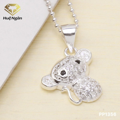 Dây chuyền bạc Ý S925 Huệ Ngân Mặt Khỉ Con Đáng Yêu PP1356