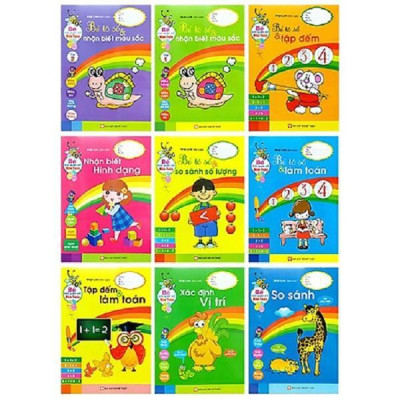Sách - Bé Làm Quen Với Môn Toán - Bé Tô Số Và Nhận Biết Màu Sắc - Quyển 1 - Tân Việt Books