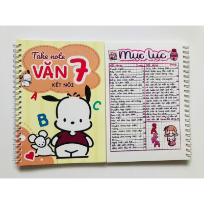 Sách Takenote lớp 7: Toán + Văn Kết Nối khổ A5 (Phiên Bản Mới Nhất)