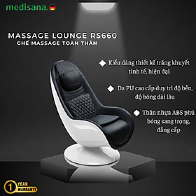 GHẾ MASSAGE TOÀN THÂN CAO CẤP MEDISANA RS660 Hàng chính hãng