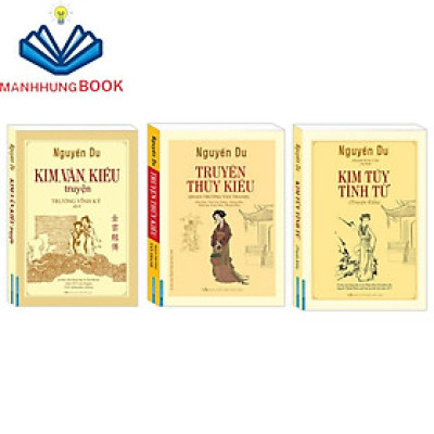 Sách - Combo Kim, Vân, Kiều truyện (bìa mềm) + Truyện Thúy Kiều + Kim túy tình từ