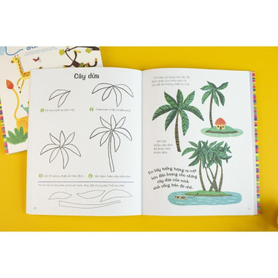 Sách - Vẽ Bằng Khuôn Hình Sáng Tạo Cho Trẻ Từ 3 Tuổi - Combo 4 Chủ Đề - Đinh Tị Books