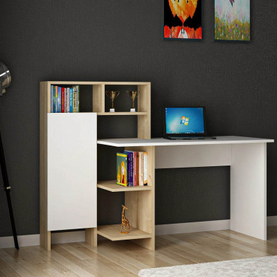 Bàn liền giá sách đa dạng thiết kế đẹp SMLIFE Duskmon