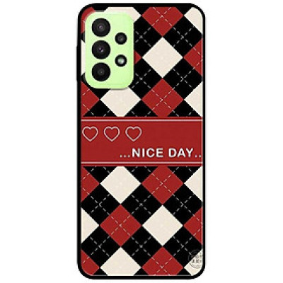 Ốp lưng dành cho Samsung A13 mẫu Nai Day Đỏ Đen