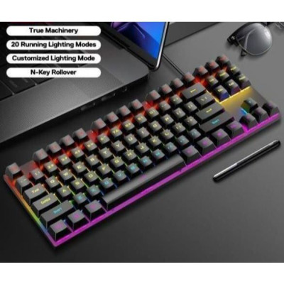 Bàn Phím cơ T-Wolf T18, Blue Switch, USB, LED, 87 Gaming - Hàng chính hãng