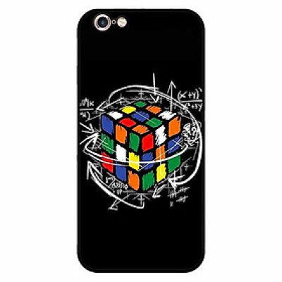 Ốp lưng in cho Iphone 6 Plus/ 6s Plus Rubik Toán Học