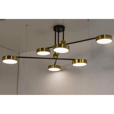 Đèn thả Decor kiểu dáng ống bơ hiện đại phòng ăn, quầy bar màu vàng