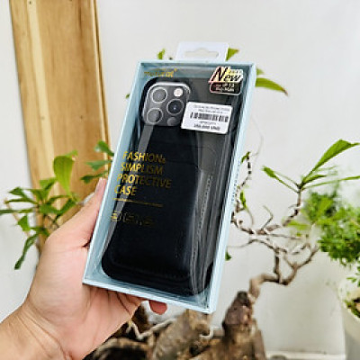 Ốp lưng da Mutural dành cho iPhone 13 Pro Max có nhét thẻ - hàng chính hãng