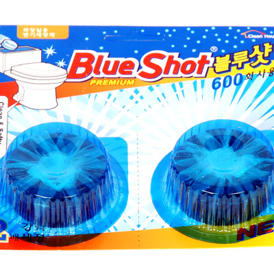 Bộ 4 Vỉ (8 viên) vệ sinh làm sạch bồn cầu cao cấp Hàn Quốc Blueshot - 1 viên sử dụng được 600 lần xả tương đương thời gian lên tới 1 tháng rưỡi