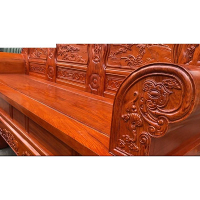 Bộ Bàn Ghế Khổng Minh Gia Cát Lượng Gỗ Hương Đá