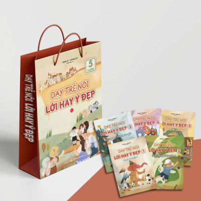 Sách: Combo Dạy Trẻ Nói Lời Hay Ý Đẹp - Túi 1 (Từ Quyển 1 Đến 5)