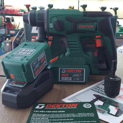 MÁY KHOAN ĐỤC 3 CHỨC NĂNG DÙNG PIN (18V - 21V) DEKTON D21-MK03CN - HÀNG CHÍNH HÃNG