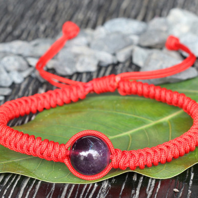 Vòng Tay Kết Dây Hạt Thạch Anh Tím Ngọc Quý Gemstones GA19