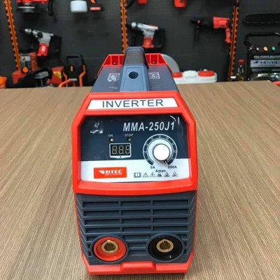 MÁY HÀN QUE ĐIỆN TỬ BTEC MMA-250J1 (CHUYÊN KÉO QUE 4.0MM, CÓ ĐỒNG HỒ)-  HÀNG CHÍNH HÃNG