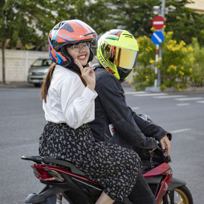 MŨ BẢO HIỂM 3/4 HAI KÍNH LS2 OF600 COPTER - GARA20