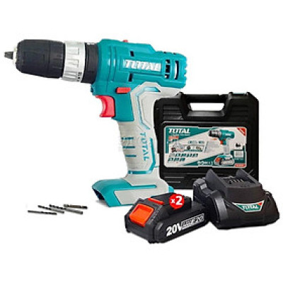 MÁY KHOAN BÚA DÙNG PIN 20V E20 (0.8- 10MM) (KÈM THEO 2 PIN) TOTAL TIDLIE2001 - HÀNG CHÍNH HÃNG