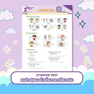 Sách - Super Test - Đề Kiểm Tra Nhanh Tiếng Anh Lớp 1 - Megabook