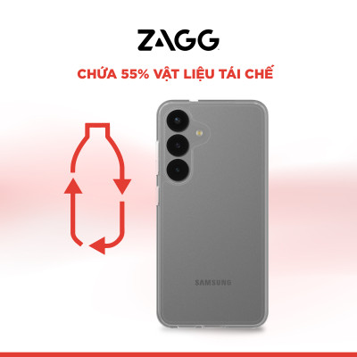 Ốp lưng bảo vệ ZAGG dành cho Samsung S25 Ultra chống ố vàng, va đập và trầy xước, ZAGG Crystal Palace Lite_ Hàng Chính Hãng