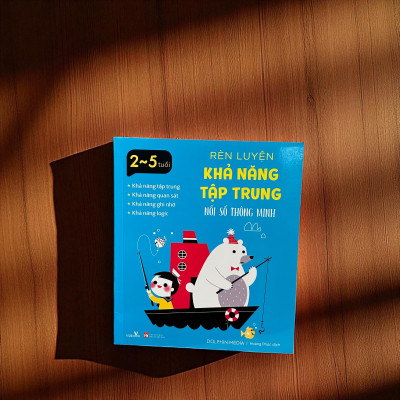 Sách cho bé - Rèn Luyện Khả Năng Tập Trung - 6 chủ đề - Lẻ tự chọn - Sách tương tác - Dành cho trẻ từ 2-5 tuổi