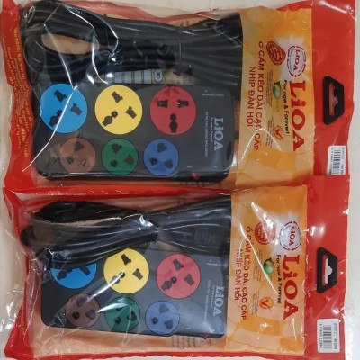 Bộ 2 Ổ cắm kéo dài đa năng kết hợp 6 ổ 3D3S52