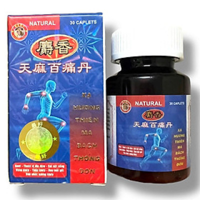 Viên uống Xạ hương thiên ma bách thống đơn hỗ trợ đau nhức xương khớp - Hộp 30 viên - Xuất xứ Malaysia - Mã số 1516