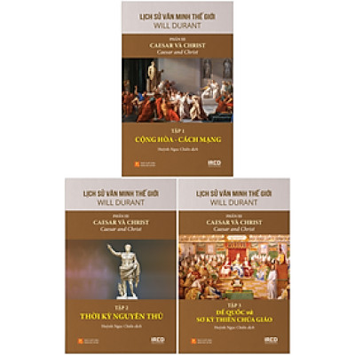 Bộ Sách Lịch Sử Văn Minh Thế Giới - Phần III - Caesar Và Christ (Bộ 3 Cuốn) (Tái Bản 2024)