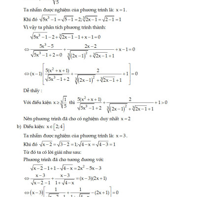 Khám Phá Bí Quyết Kì Thi THPT 2 Trong 1 Phương Trình, Bất Phương Trình, Hệ Phương Trình, Bất Đẳng Thức _KV	