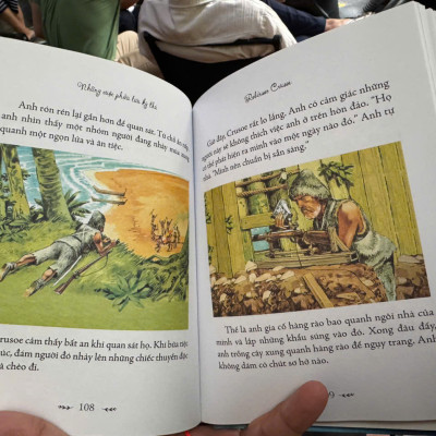 (Bìa cứng in màu) ILLUSTRATED CLASSICS - NHỮNG CUỘC PHIÊU LƯU KỲ THÚ - TÁM MƯƠI NGÀY VÒNG QUANH THẾ GIỚI, ROBINSON CRUSOE, CON MA NHÀ CANTERVILLE - Ngọc Anh dịch - Đinh Tị
