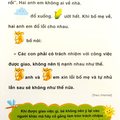 Truyện Tranh Tư Duy Cho Bé - Song Ngữ Việt-Anh - Tự Giác Và Trách Nhiệm