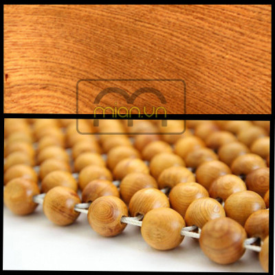 Đệm Lót Khoác Vai Ghế Xe Ô Tô Hạt Gỗ Pơ Mu Cao Cấp Hạt 1.8cm ( hình thật )