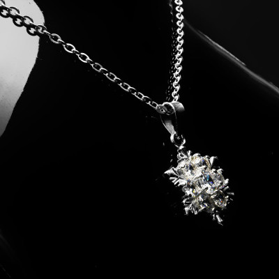 Dây Và Mặt Dây Chuyền Bạc Hiểu Minh DMD077S bông tuyết