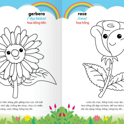 Sách - Colouring 365 ngày Tô màu - KHÁM PHÁ THẾ GIỚI PHÁT TRIỂN TRÍ TUỆ - Hoa, Quả, Rau, Củ (Cuốn 3)