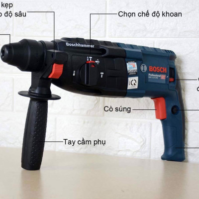 MÁY KHOAN BÚA 790W 24MM BOSCH GBH 2-24 DRE - HÀNG CHÍNH HÃNG