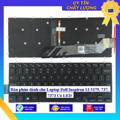 Bàn phím dùng cho Laptop Dell Inspiron 13 5379 737 7373 Có LED  - Hàng Nhập Khẩu New Seal