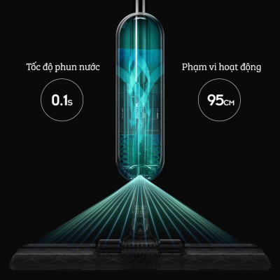 Cây Lau Nhà Phun Sương, Chổi Lau Nhà 360° Lau Sạch Khô Nhanh Cao Cấp Damas P1 Pro - Bản Lau To Giúp Lau Sạch Nhanh Chóng, Khớp Xoay 180 Độ Linh Hoạt - Thiết Kế Mới Tích Hợp Bình Chứa Dung Dịch Với Tốc Độ Phun Sương 0.1s - Hàng Chính Hãng