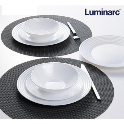 Bộ bát đĩa thủy tinh 10 món Luminarc Harena HARENA10A, thủy tinh sạch, dùng an toàn lò vi sóng và máy rửa bát