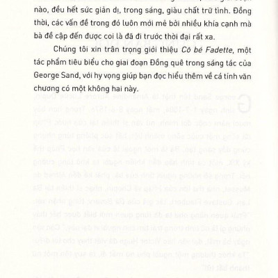Cô Bé Fadette (Tái Bản)