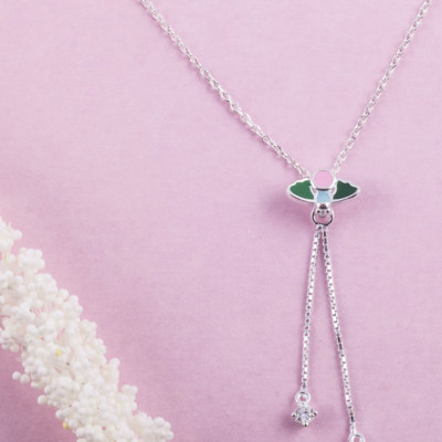 Dây chuyền bạc S925 Italia Bạc Xinh Huệ Ngân-Cánh Chim Mùa xuân ZCP15009