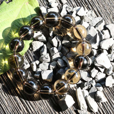 Vòng Thạch Anh Ám Khói Hạt 16mm Ngọc Quý Gemstones U23