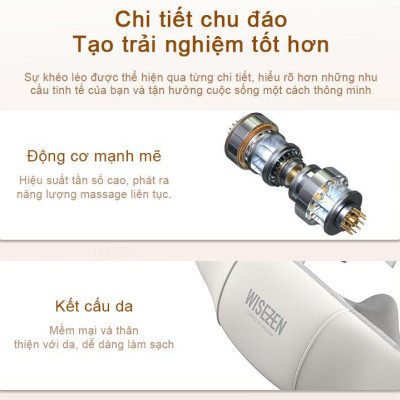 WISEZEN Máy massage vai gáy – Hai chế độ, hai tốc độ, thư giãn cho cả gia đình.