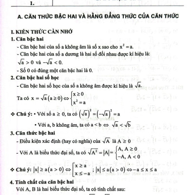 SÁCH - Giải nhanh các chuyên đề Đại số 9 (Tài liệu luyện thi vào 10)
