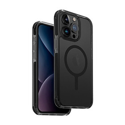 Ốp lưng UNIQ Hybrid Magclick Charging Combat Nhựa PC viền TPU dành cho iPhone 15 Pro/ 15 Pro Max - Hàng Chính Hãng