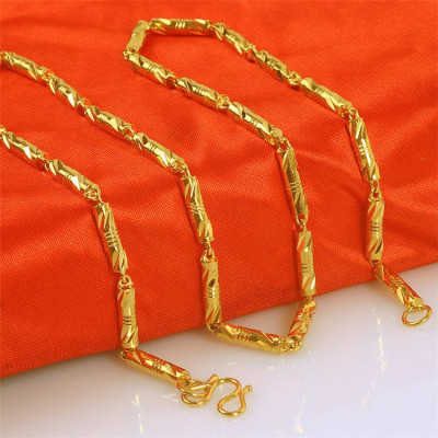 Dây chuyền nam mắt xích đốt trúc khóa cài - NW01