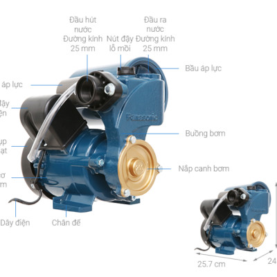 Máy bơm tăng áp Panasonic A-200 JAK công suất 200W - Hàng chính hãng