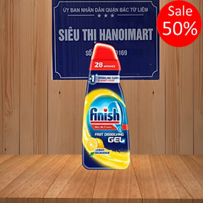 Gel rửa bát Finish  All in 1 Shine&Protect 650ml - 10 chức năng
