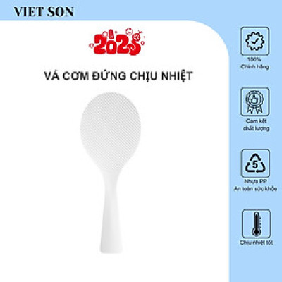 Vá Muỗng Múc Cơm Nhựa VIETSON Đế Đứng Chống Dính Chịu Nhiệt Tốt
