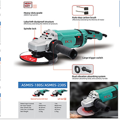 MÁY MÀI GÓC 2800W 230MM DCA ASM05-230S - HÀNG CHÍNH HÃNG