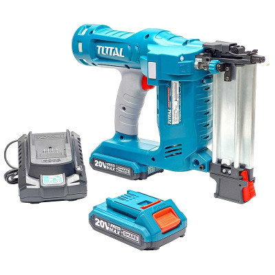 BỘ COMBO SÚNG BẮN ĐINH TCBNLI2016 MÁY PHUN SƠN TCSGLI20406 DÙNG PIN 20V  (2 pin 20V x 2.0Ah + sạc) TOTAL TOSLI23054 - HÀNG CHÍNH HÃNG