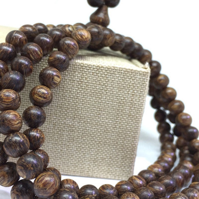 Chuỗi vòng tay trầm hương sánh chìm 108 hạt 6 ly hàng cao cấp